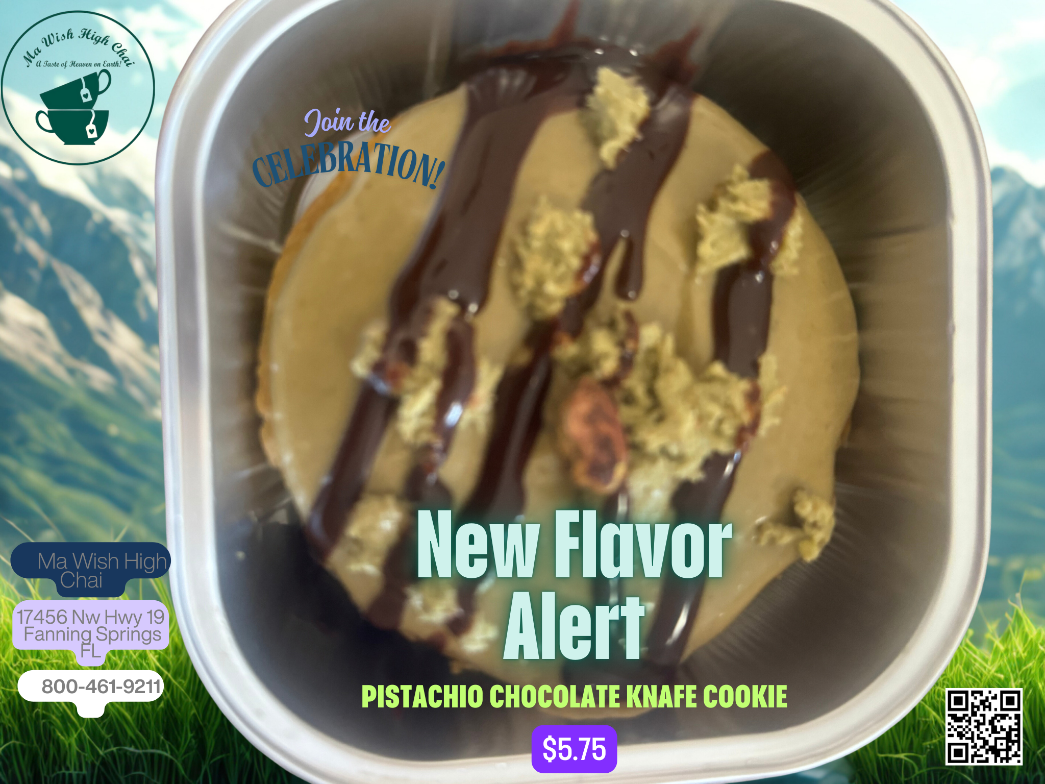 Dubai Pistachio Knafe Cookie